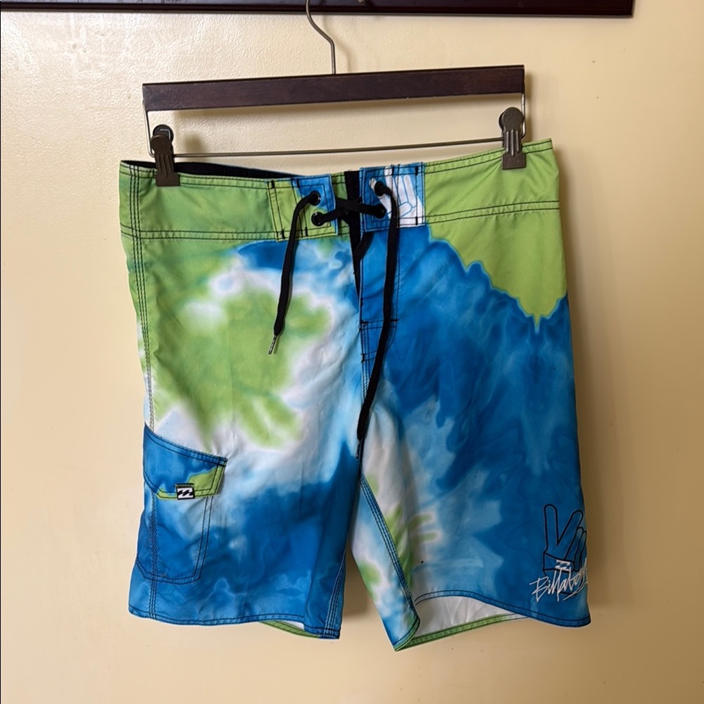 Vibrant Tie-Dye Board Shorts